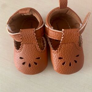 Brown Leather Baby Shoes
